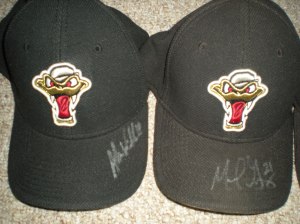 Alan Williams and Mike Garza Auto'd Hats