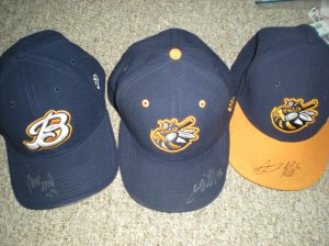 Riley Good,Christopher O'Grady, and Andrew Ray Auto'd Hats